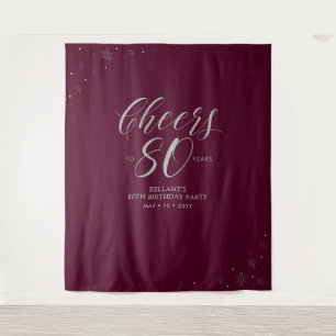 Proost op 80 jaar Silve & Red 80ste verluistering Wandkleed
