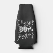 Proost op 80-jarige leeftijd flesjeskoeler (Voorkant)