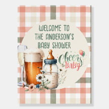 Proost op Baby Brouwt Bieren Bubbles Welkom Bord