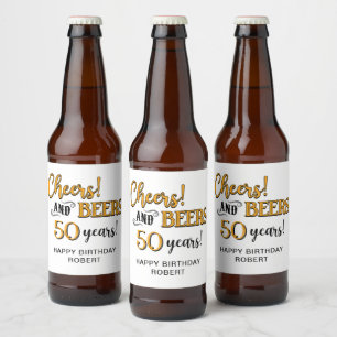 Proost op de 50ste verjaardag van Beers Bier Etiket