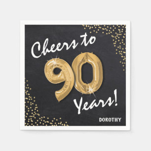 Proost op de 90 jaar! 90e verjaardag servet