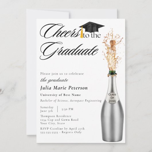 Proost op de aankondiging van het Afstuderen Afstu (Voorkant)