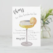 Proost op de aanstaande bruid kaart (Staand voorkant)
