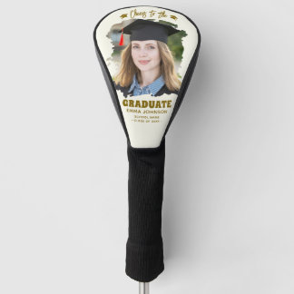 Proost op de afgestudeerde aangepaste foto naam fa golfheadcover