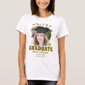 Proost op de Afstuderen Custom Photo Name Family T-shirt (Voorkant)