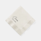 Proost op de bruid en bruidegom met munten en papi servet (Hoek)