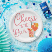 Proost op de bruidsdouche papieren bordje (Feest)