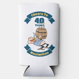 Proost op de Cartoon van 40 Years Funny Beer Birth