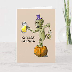 Proost op de Halloween-spoken Kaart