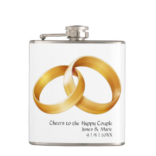 Proost op de Happy Couple Vinyl Wrapped Flask Heupfles