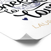 Proost op de Liefde Bruidsfeest Poster (Hoek)