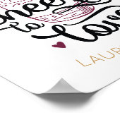 Proost op de Liefde Bruidsfeest Poster (Hoek)