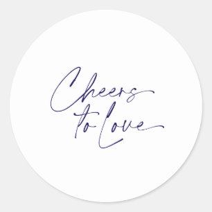 Proost op de Liefde Sticker – Witte Achtergrond