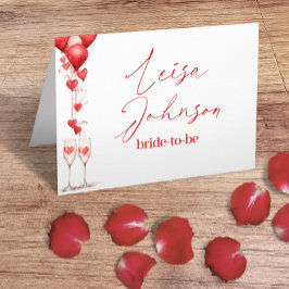 Proost op de liefde verlovingsfeest & bruidsuitnod