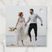 Proost op de liefde voor modern minimaal script ch bedankjes labels (Achterkant)