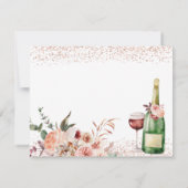 Proost op de Roze Roze Bruidsdouche Bedankkaart (Achterkant)