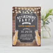 Proost op de Rustic Beer Party #2 Kaart (Staand voorkant)