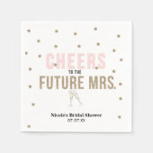 Proost op de toekomst, Mrs Modern Vrijgezellenfees Servetten (Voorkant)