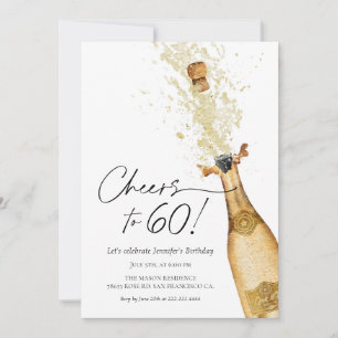 Proost op de uitnodiging voor de 60e verjaardag