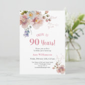 Proost op de verjaardag van 90 jaar kaart (Staand voorkant)