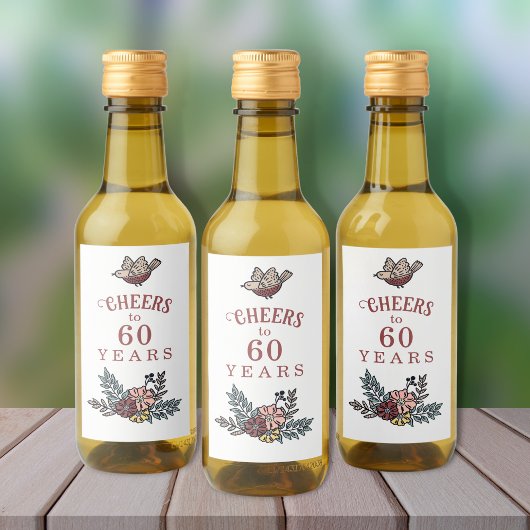 Proost op de verjaardagsfeestgunst wijn etiket