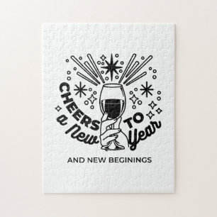 Proost op een nieuwjaarsfeest Design Legpuzzel