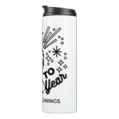 Proost op een nieuwjaarsfeest Design Thermosbeker (Geroteerd rechts)