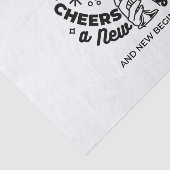 Proost op een nieuwjaarsfeest Design Tissuepapier (Detail)