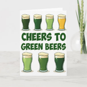 Proost Op Groene Bieren Geweldige Kaart