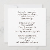 Proost op het 25-jarig jubileum kaart (Achterkant)