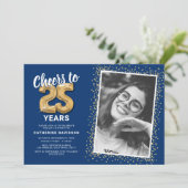 Proost op het 25-jarig jubileum van The Years foto Kaart (Staand voorkant)