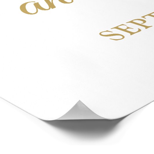 Proost op het 50e bruiloft Jubileum Welkomstbord Poster (Hoek)