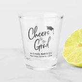 Proost op het Afstudeerder Afstuderen Shot Glas (Voorkant)