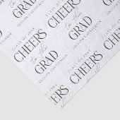 Proost op het Afstudeerder Custom Name Year Afstud Tissuepapier (Detail)