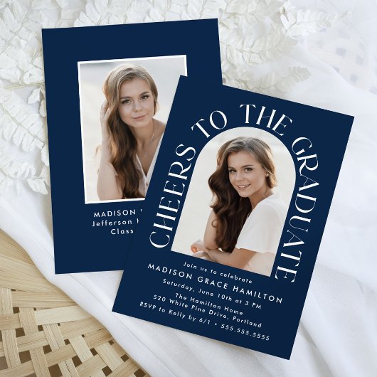 Proost op het Afstuderen Arch Photo Graduation Par Kaart