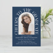 Proost op het Afstuderen Arch Photo Graduation Par Kaart (Staand voorkant)