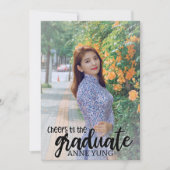 Proost op het Afstuderen Photo Afstuderen Aankondiging (Voorkant)