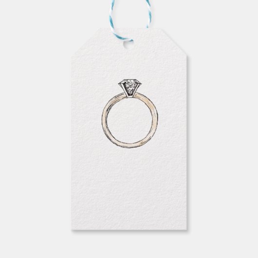 Proost op het elegante Vrijgezellenfeest van Bubbl Cadeaulabel (Achterkant)