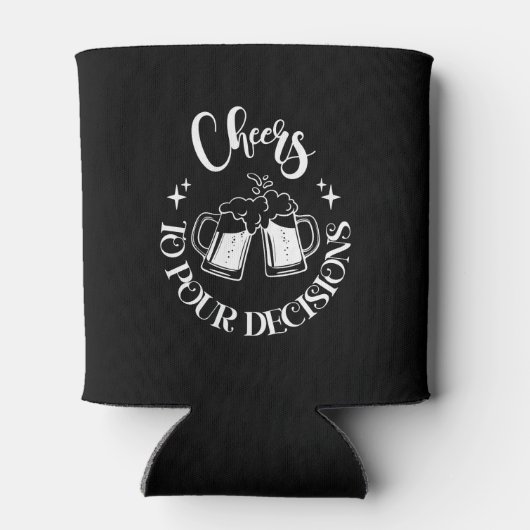 Proost op het nemen van goede beslissingen blikjeskoeler (Achterkant)