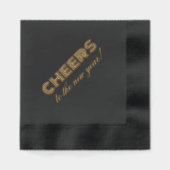 Proost op het nieuwe jaar! folie servetten (Voorkant)