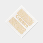 Proost op het nieuwe jaar! folie servetten (Rechts)