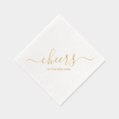 Proost op het nieuwe jaar! folie servetten (Rechts)