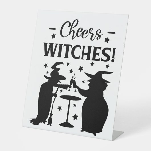 Proost op het teken van de goddelozen reclamebord met voetstuk (Voorkant)