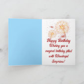 Proost op het Wenskaart Kaart (Binnen)