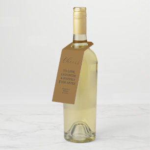 Proost Op Liefde Lach & Gelukkig Trouwen Flessenhanger