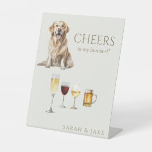 Proost op mijn Humans Cocktails Bar Sign Reclamebord Met Voetstuk