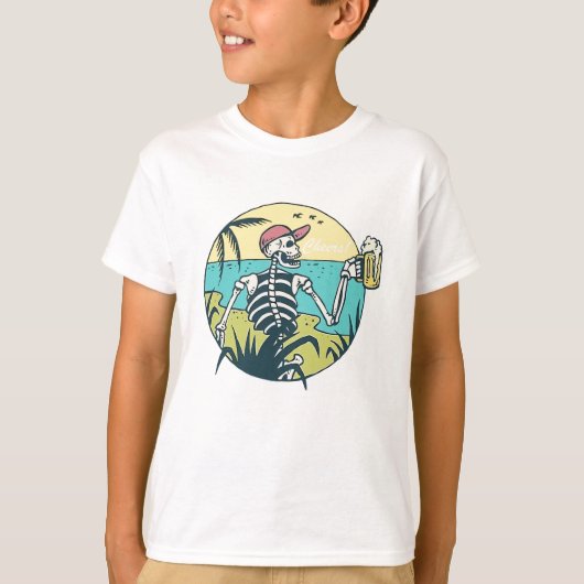 Proost op schedel t-shirt (Voorkant)