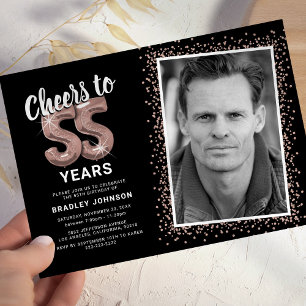 Proost op The Years 55e verjaardagsfoto Kaart
