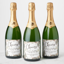 Proost op Tropical Hawaiian Sparkling Wijnetiket