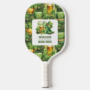 Proost op verjaardag St Patrick's Day Pickleball Paddle